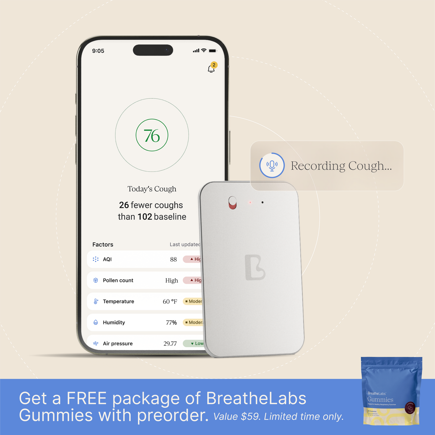 LungIQ Cough Tracker